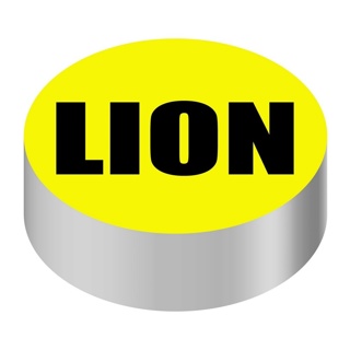 ID CAP-ROUND, YELLOW/BLACK (LION)