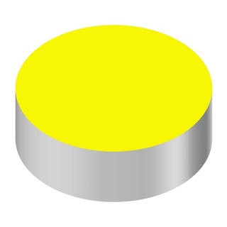 ID CAP-ROUND, YELLOW/NO TEXT (BLANK)