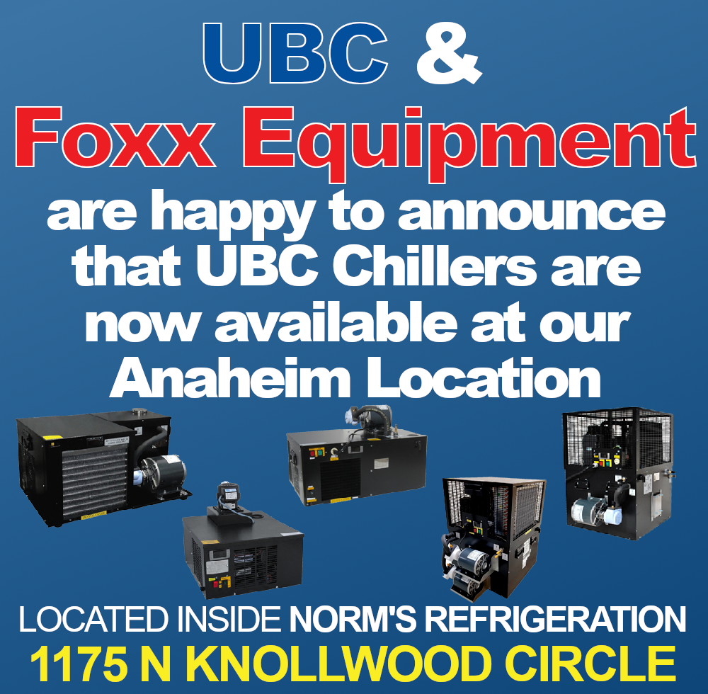 UBC Chillers now available for pickup in Anaheim