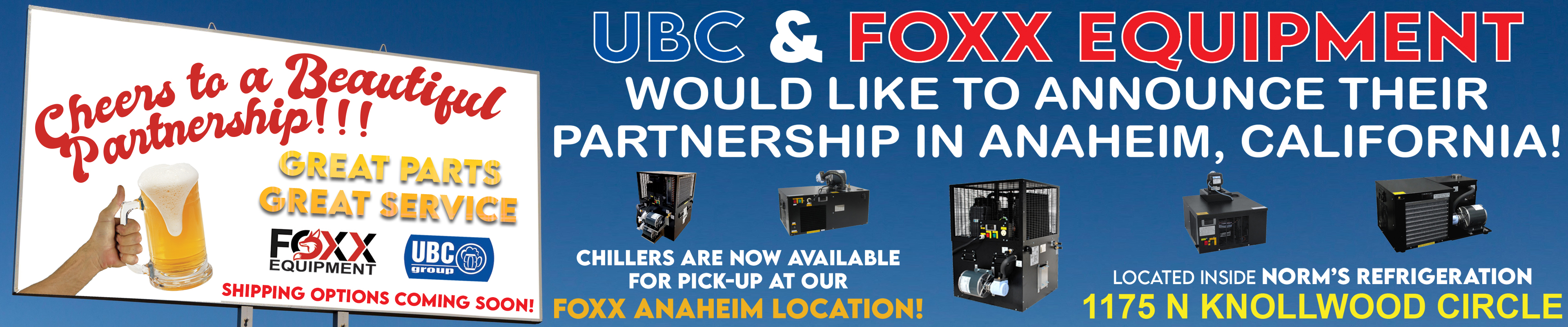 UBC and Foxx are partnering in Anaheim, CA