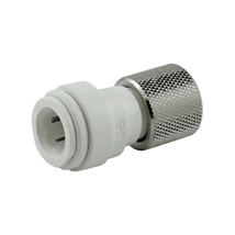 PUSH-IN COMPRESSION ADAPTER, 3/8"-C x 3/8"OD (JG)