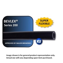 BEVLEX PVC #200, 3/16"ID x 7/16"OD (BLACK) 100' ROLL