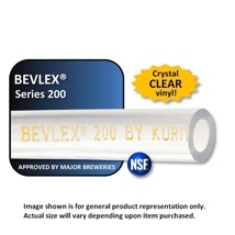 BEVLEX PVC #200, 1/4"ID x 1/2"OD (CLEAR) 100' ROLL