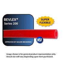 BEVLEX PVC #200, 5/16"ID x 9/16"OD (SOLID RED) 100' ROLL
