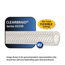 CLEARBRAID PVC #K3150, 3/8"ID x 19/32"OD (CLEAR) 500' ROLL