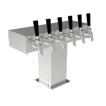 TEE TOWER, 6-FAUCET GLYCOL (S/S EXTERIOR) PERLICK