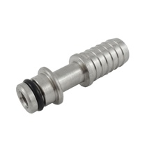 SHORT INLET FITTING-FOR WB GUNS, 3/8"B (S/S)