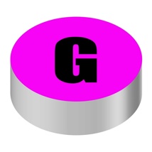 ID CAP-ROUND, PINK/GREEN (G)