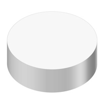 ID CAP-ROUND, WHITE/WHITE (BLANK)
