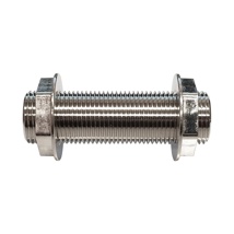 WALL COUPLING, 3/8"BORE x 3"L (304 S/S)